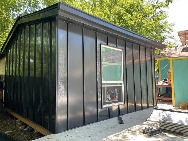 Black standing seam metal wall panels for Metal Roof Installation in Grants Pass